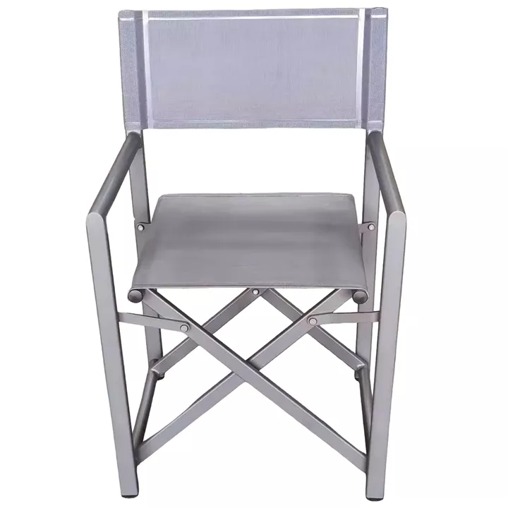 Καρέκλα Σκηνοθέτη ArteLibre TERALLIS Γκρι Σκούρο Ύφασμα/Αλουμίνιο 56x48x86cm