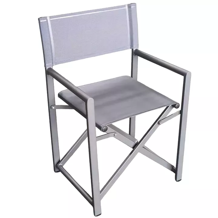 Καρέκλα Σκηνοθέτη ArteLibre TERALLIS Γκρι Σκούρο Ύφασμα/Αλουμίνιο 56x48x86cm