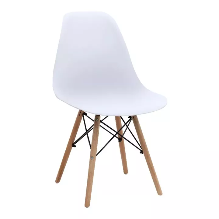 Σετ τραπεζαρία 5τμχ Darlen - Nova Megapap χρώμα sencron black - λευκό 125x72x74εκ.