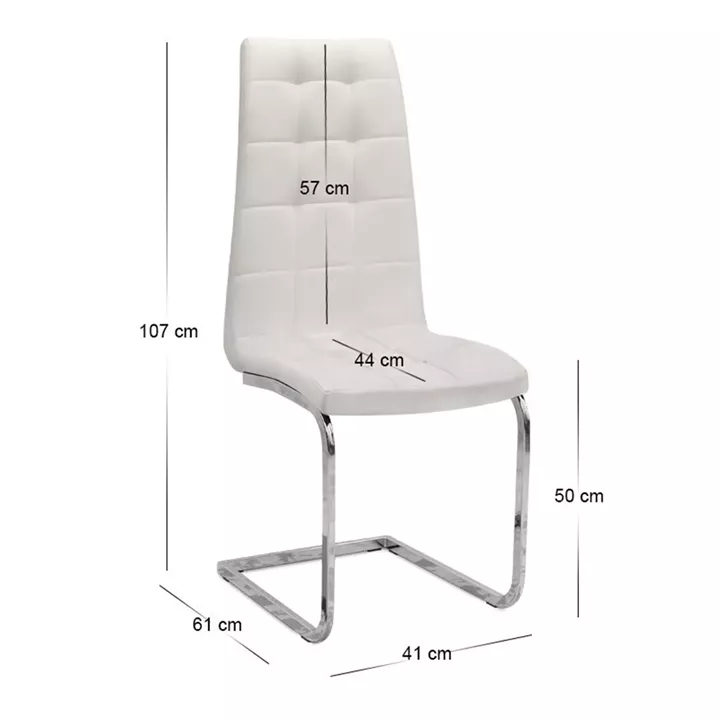 Σετ τραπεζαρία 5τμχ Darlen - Vela Megapap χρώμα sencron black - λευκό 125x72x74εκ.