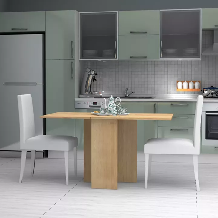 Τραπέζι Pepe Megapap επεκτεινόμενο χρώμα φυσικό οξιάς 28(56+56)x77x75εκ.