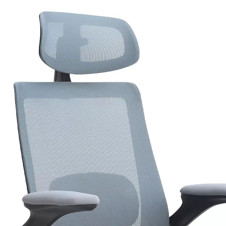 Καρέκλα γραφείου διευθυντική Belora Megapap με ύφασμα Mesh χρώμα γκρι 63,5x62x117/127εκ.