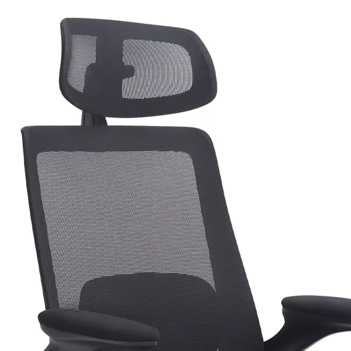 Καρέκλα γραφείου διευθυντική Belora Megapap με ύφασμα Mesh χρώμα μαύρο 63,5x62x117/127εκ.