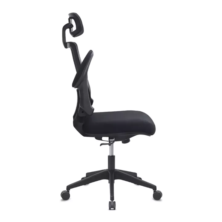 Καρέκλα γραφείου διευθυντική Belora Megapap με ύφασμα Mesh χρώμα μαύρο 63,5x62x117/127εκ.