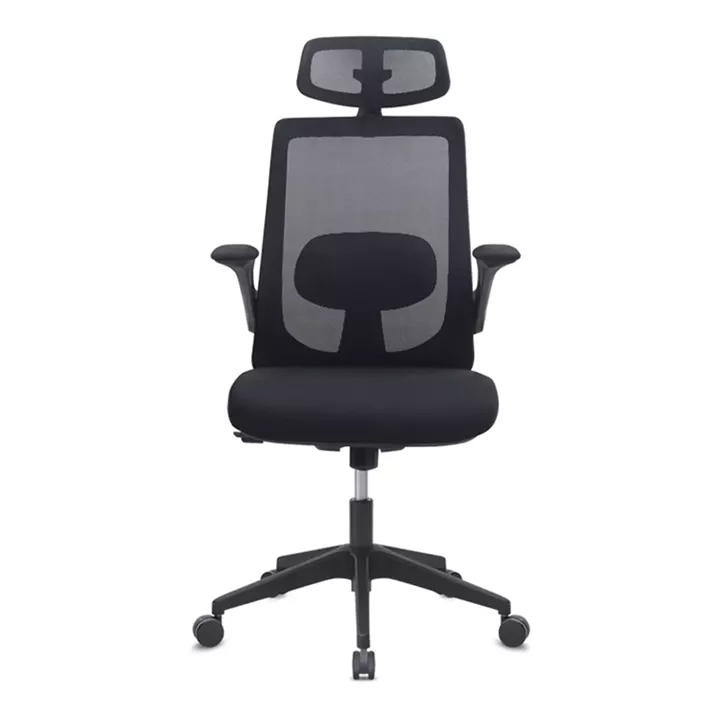 Καρέκλα γραφείου διευθυντική Belora Megapap με ύφασμα Mesh χρώμα μαύρο 63,5x62x117/127εκ.