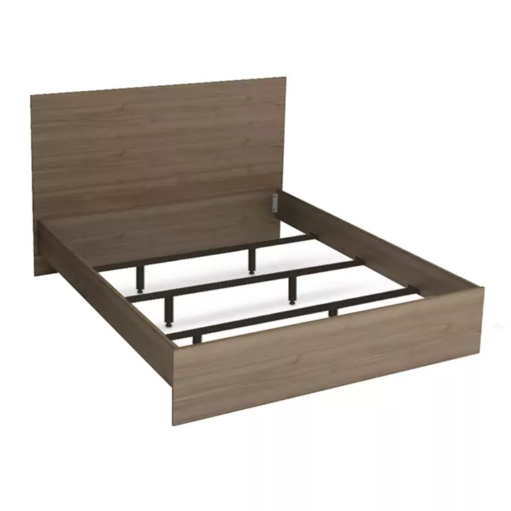 Κρεβάτι Troy Megapap χρώμα καρυδί 150x200εκ.