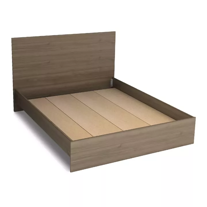 Κρεβάτι Troy Megapap χρώμα καρυδί 150x200εκ.