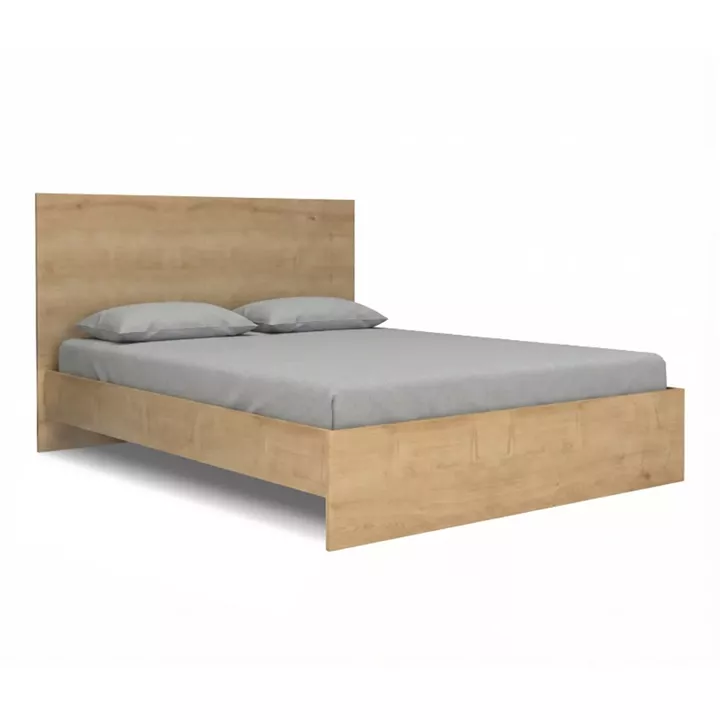 Κρεβάτι Troy Megapap χρώμα φυσικό οξιάς 150x200εκ.