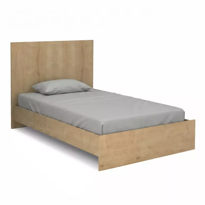 Κρεβάτι Troy Megapap χρώμα φυσικό οξιάς 120x200εκ.