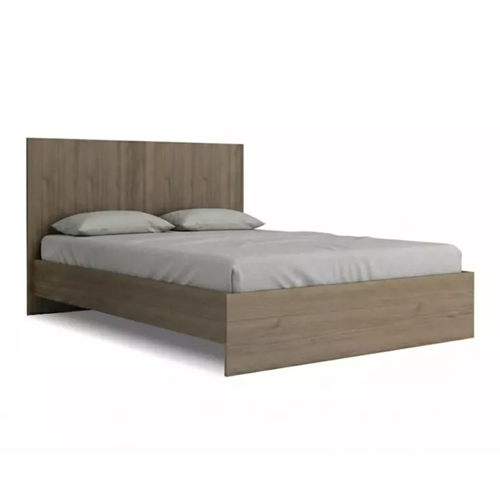 Κρεβάτι Troy Megapap χρώμα καρυδί 140x190εκ.