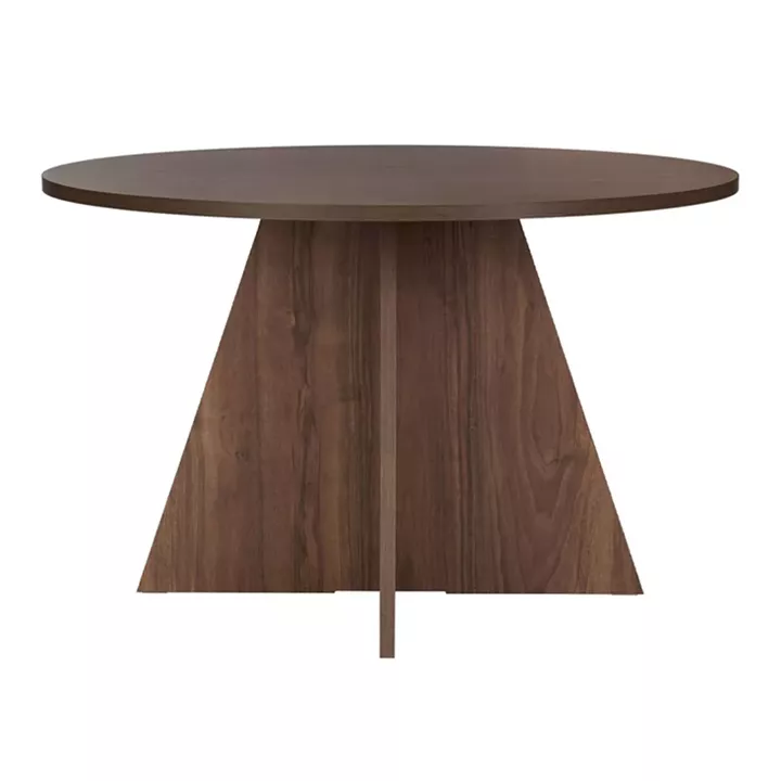 Τραπέζι Virela Megapap χρώμα καρυδί Ø120x75εκ.