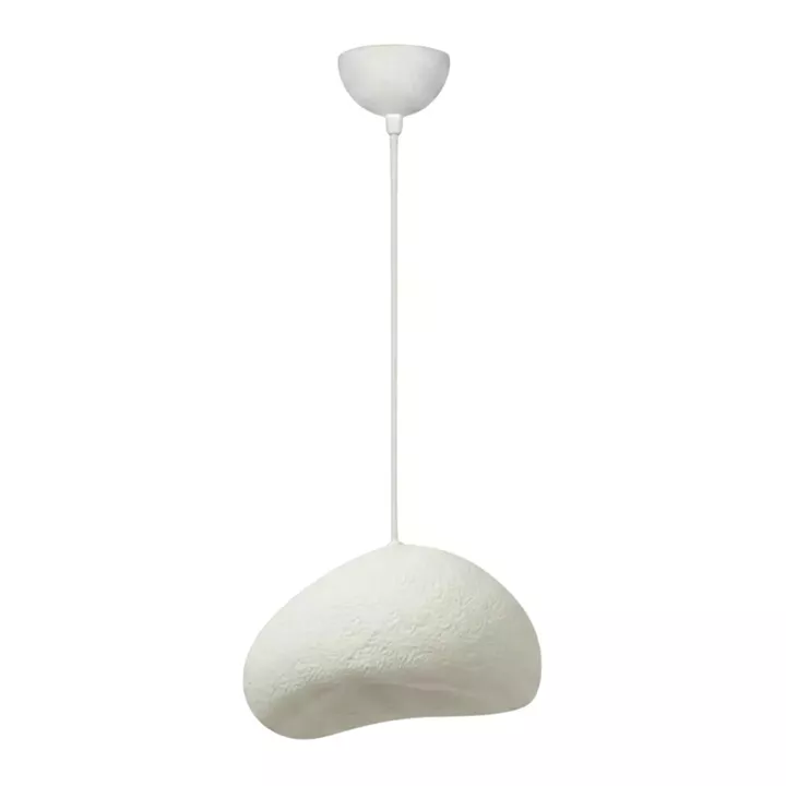 Φωτιστικό οροφής Loval Megapap E27 fiberglass μονόφωτο χρώμα λευκό 32x27x120εκ.