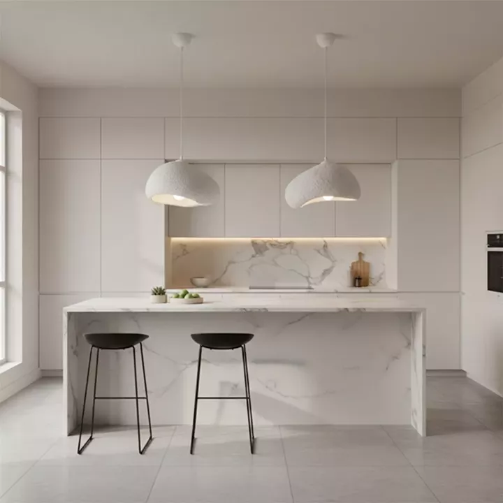 Φωτιστικό οροφής Loval Megapap E27 fiberglass μονόφωτο χρώμα λευκό 32x27x120εκ.