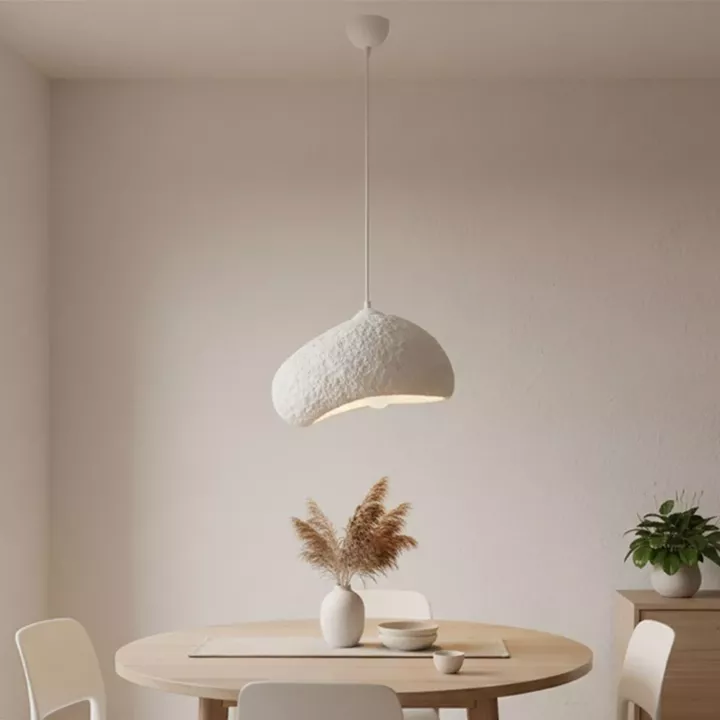 Φωτιστικό οροφής Loval Megapap E27 fiberglass μονόφωτο χρώμα λευκό 32x27x120εκ.