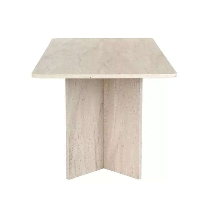 Τραπέζι Linza Megapap χρώμα travertine 180x90x75εκ.