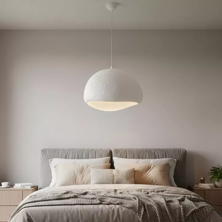 Φωτιστικό οροφής Loval Megapap E27 fiberglass μονόφωτο χρώμα λευκό 50x44x120εκ.