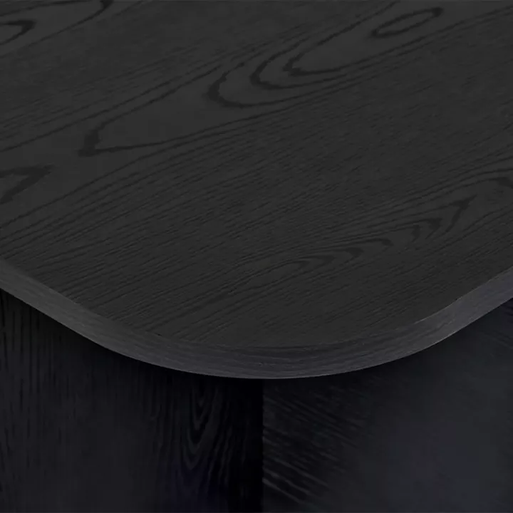 Τραπεζάκι σαλονιού Becaj Megapap χρώμα black wood 120x60x41,4εκ.