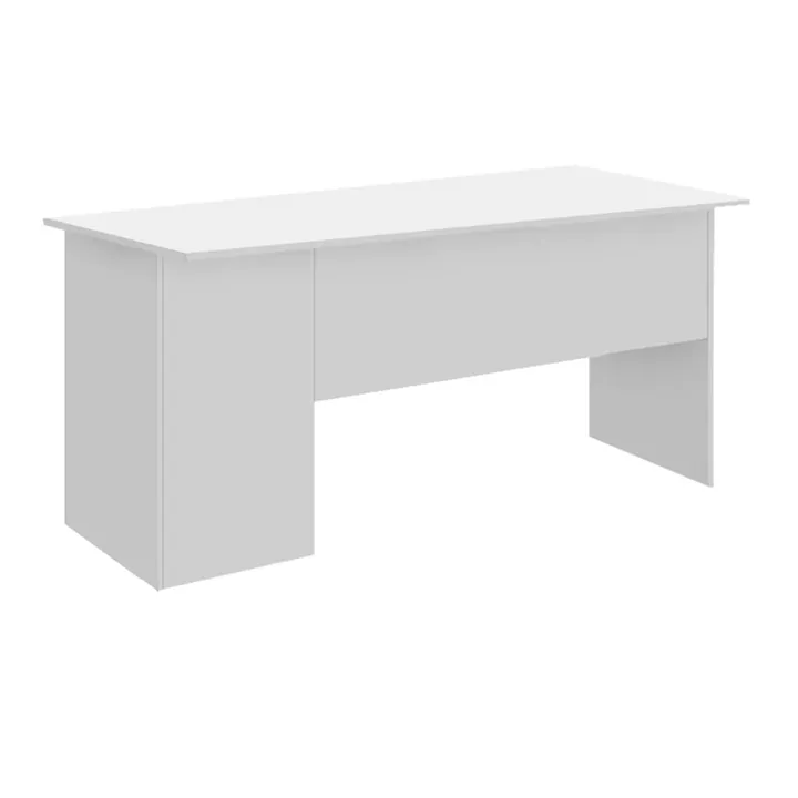 Γραφείο εργασίας με κλειδαριά Moto Megapap χρώμα λευκό 150x80x75εκ.