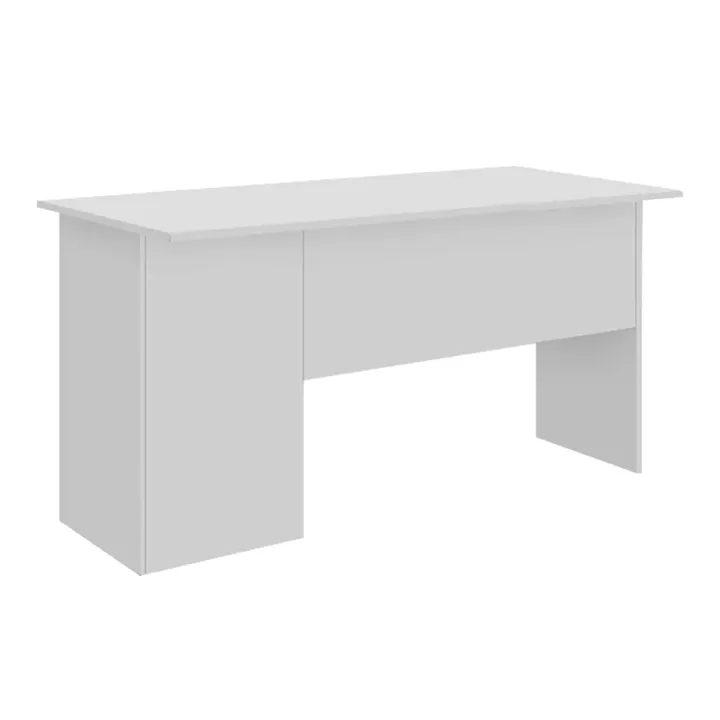 Γραφείο εργασίας με κλειδαριά Moto Megapap χρώμα λευκό 140x60x75εκ.