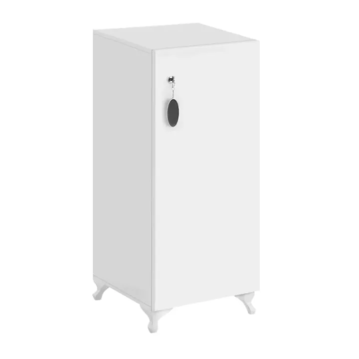 Ντουλάπι με κλειδαριά Zehra Megapap χρώμα λευκό 30x32x88εκ.