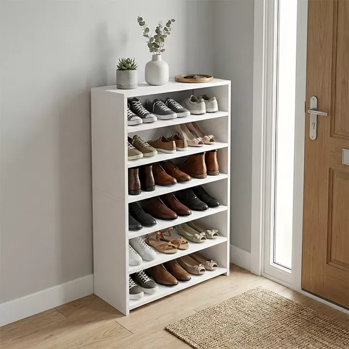 Παπουτσοθήκη Goya Megapap χρώμα λευκό 70x30x120εκ.