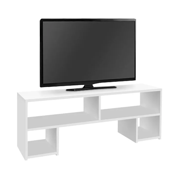 Έπιπλο τηλεόρασης Dabi Megapap χρώμα λευκό 120x30x40εκ.