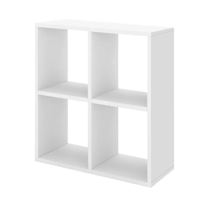 Βιβλιοθήκη Cube Megapap χρώμα λευκό 60x20x60εκ.