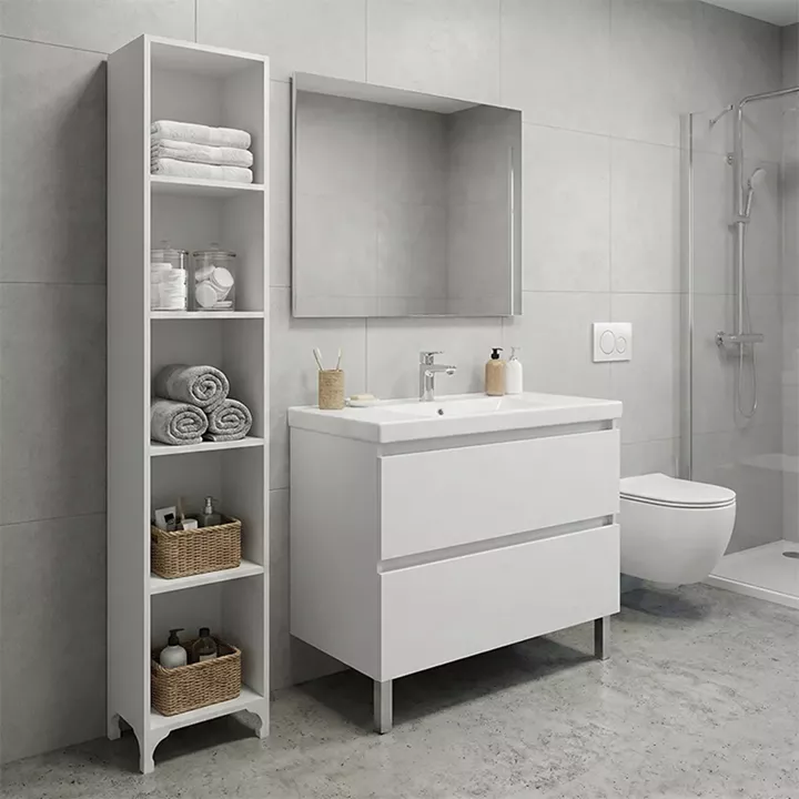 Βιβλιοθήκη - Ραφιέρα Clare Megapap χρώμα λευκό 30x20x168εκ.