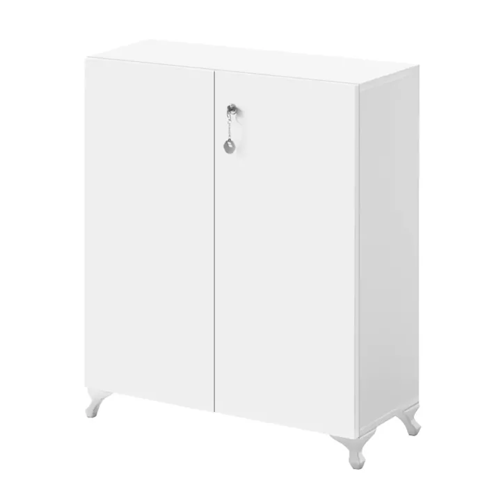 Ντουλάπι με κλειδαριά Cilem Megapap χρώμα λευκό 70x32x88εκ.