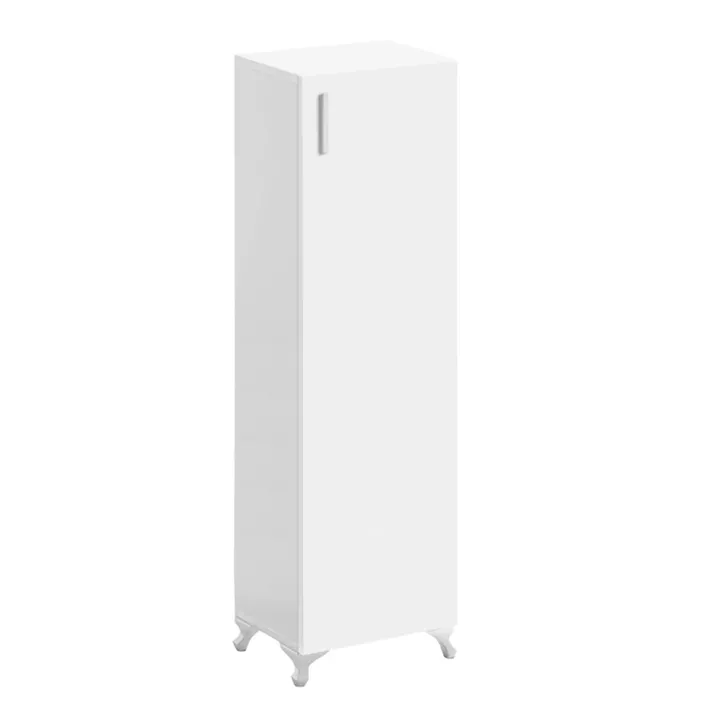 Ντουλάπι κουζίνας - μπάνιου Mine Megapap χρώμα λευκό 30x32x128εκ.