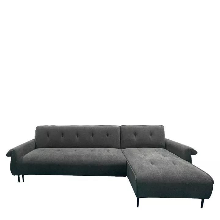 Καναπές Κρεβάτι Γωνιακός Αναστρέψιμος ArteLibre SOMERO Σκούρο Γκρι 286x144x84cm