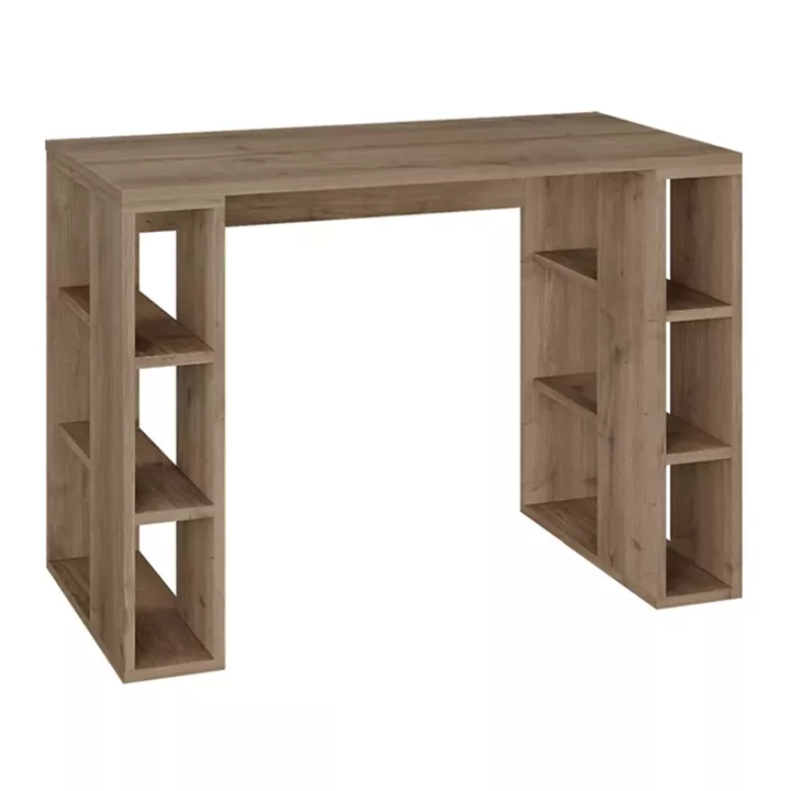 Γραφείο εργασίας Colmar Megapap χρώμα ανοιχτό καρυδί 106x50x75εκ.