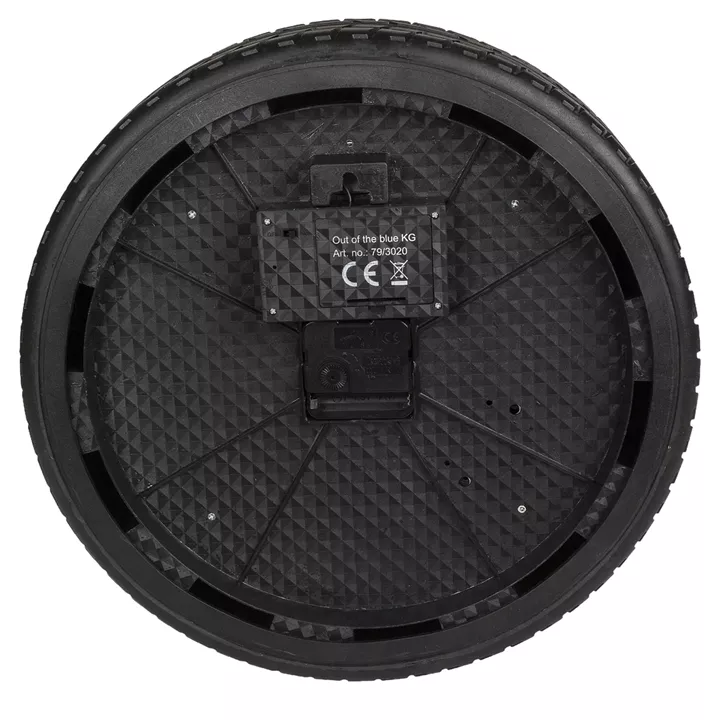 Ρολόι Τοίχου Ρόδα Αυτοκινήτου Με 16 LED Πλαστικό Φ35cm