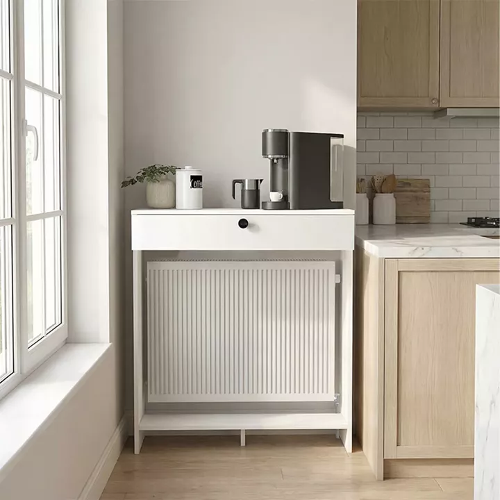 Κονσόλα - Κάλυμμα καλοριφέρ Opelya Megapap χρώμα λευκό 90x31,4x100εκ.