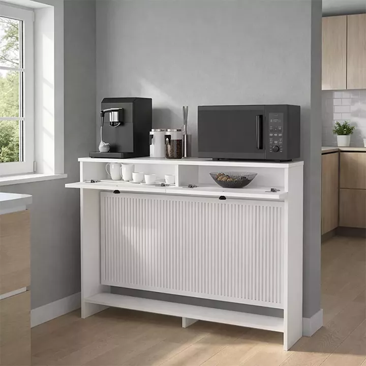 Κονσόλα - Κάλυμμα καλοριφέρ Opelya Megapap χρώμα λευκό 130x31,4x100εκ.