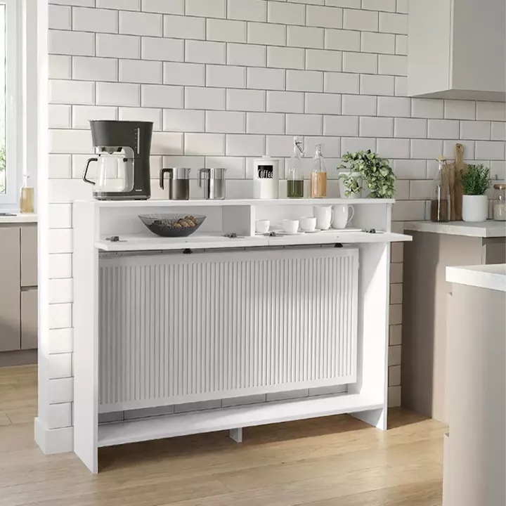 Κονσόλα - Κάλυμμα καλοριφέρ Opelya Megapap χρώμα λευκό 130x31,4x100εκ.