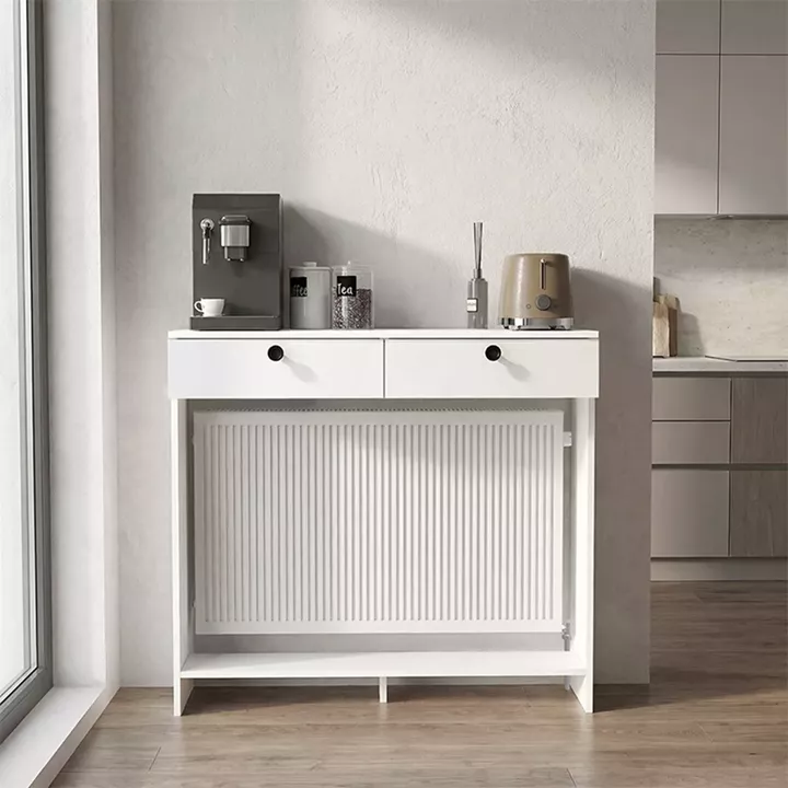 Κονσόλα - Κάλυμμα καλοριφέρ Opelya Megapap χρώμα λευκό 110x31,4x100εκ.