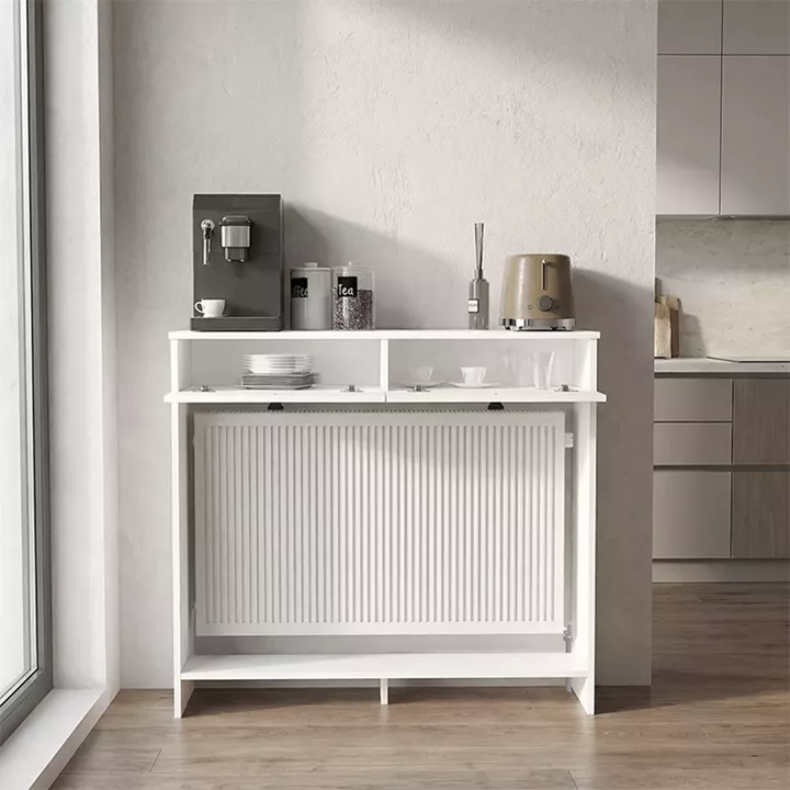 Κονσόλα - Κάλυμμα καλοριφέρ Opelya Megapap χρώμα λευκό 110x31,4x100εκ.