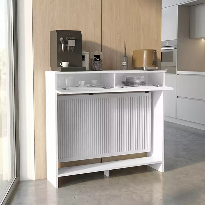 Κονσόλα - Κάλυμμα καλοριφέρ Opelya Megapap χρώμα λευκό 110x31,4x100εκ.