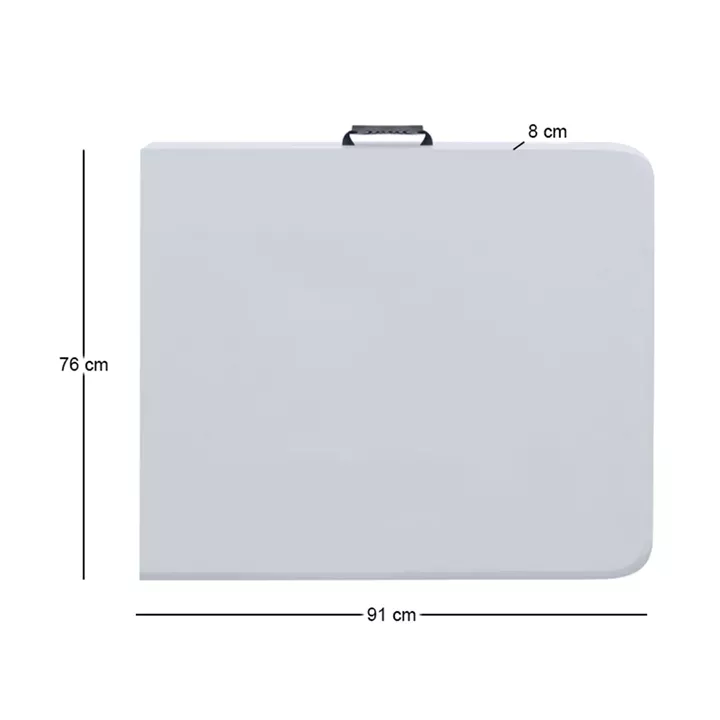 Τραπέζι catering - συνεδρίου Capri Megapap πτυσσόμενο - βαλίτσα χρώμα λευκό του πάγου 183x76x74εκ.