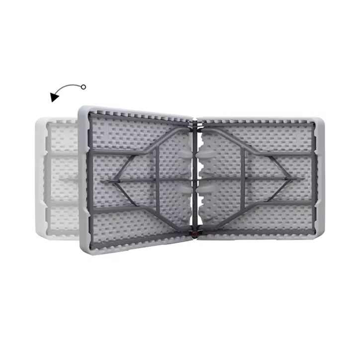 Τραπέζι catering - συνεδρίου Capri Megapap πτυσσόμενο - βαλίτσα χρώμα λευκό του πάγου 183x76x74εκ.