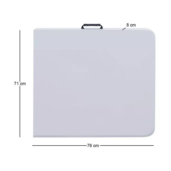 Τραπέζι catering - συνεδρίου Capri Megapap πτυσσόμενο - βαλίτσα χρώμα λευκό του πάγου 152x70x74εκ.