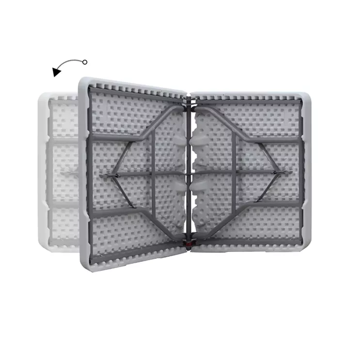 Τραπέζι catering - συνεδρίου Capri Megapap πτυσσόμενο - βαλίτσα χρώμα λευκό του πάγου 152x70x74εκ.