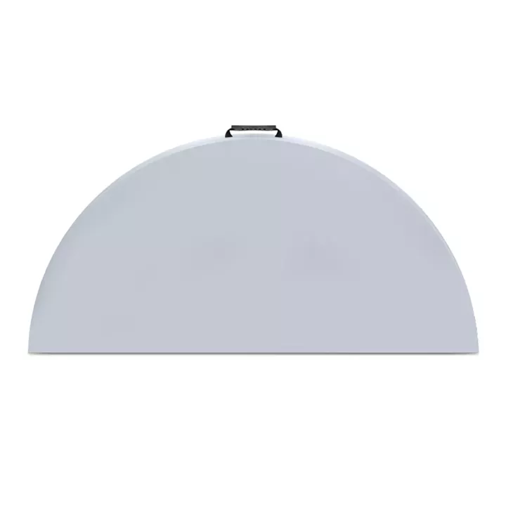 Τραπέζι catering - συνεδρίου Capri Megapap πτυσσόμενο – βαλίτσα στρογγυλό χρώμα λευκό του πάγου Ø152x74εκ.