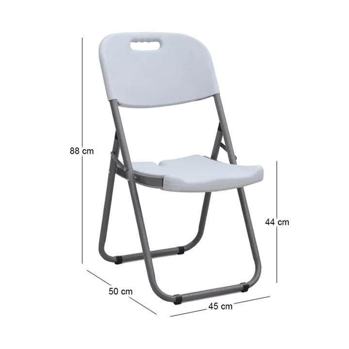 Καρέκλα catering - συνεδρίου Capri Megapap πτυσσόμενη χρώμα λευκό του πάγου 45x50x88εκ.