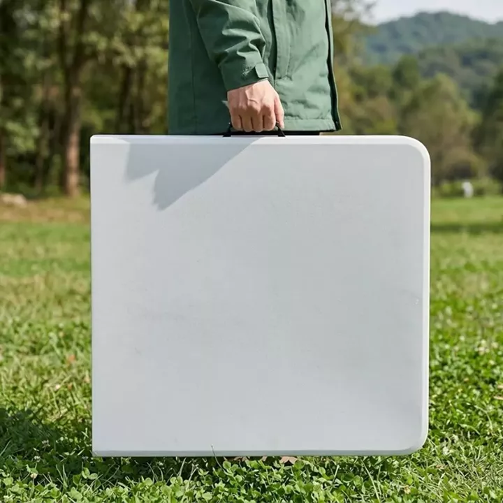 Τραπέζι catering - συνεδρίου Capri Megapap πτυσσόμενο - μονοκόμματη επιφάνεια χρώμα λευκό του πάγου 152x76x74εκ.