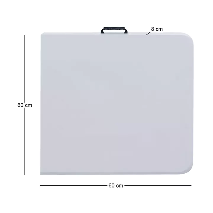 Τραπέζι catering - συνεδρίου Capri Megapap πτυσσόμενο - βαλίτσα χρώμα λευκό του πάγου 120x60x74εκ.