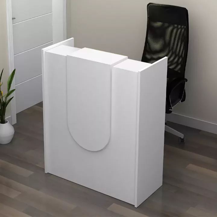 Γραφείο υποδοχής - reception Mezzo Megapap χρώμα λευκό 90x40x110εκ.