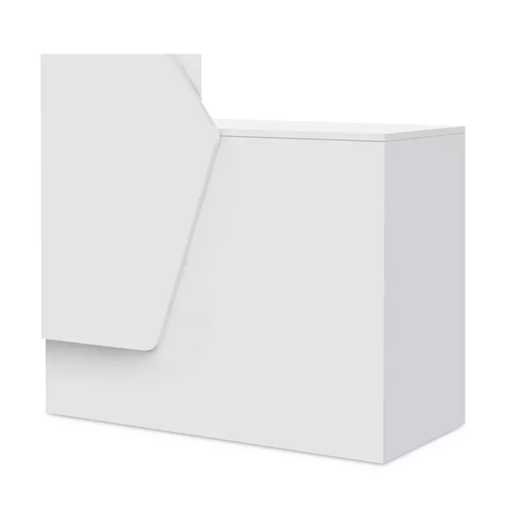 Γραφείο υποδοχής - reception Merlin Megapap χρώμα λευκό 110x50x101,8εκ.