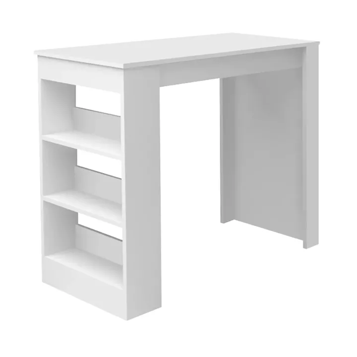 Τραπέζι μπαρ Deep Megapap χρώμα λευκό 120x50x100εκ.